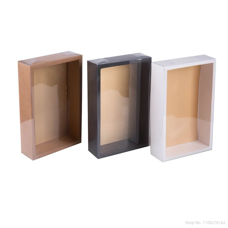 With Window Paper Gift Box Cake Packaging For Home Party Clear Lid Favor Package Box