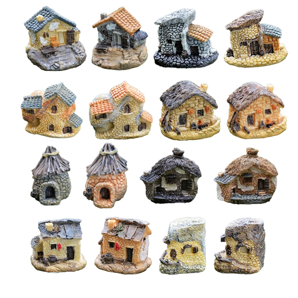 

Сказочный садовый набор, Высококачественная синтетическая смола, изысканный дизайн Декор террариума, широкое применение, украшение для ба...