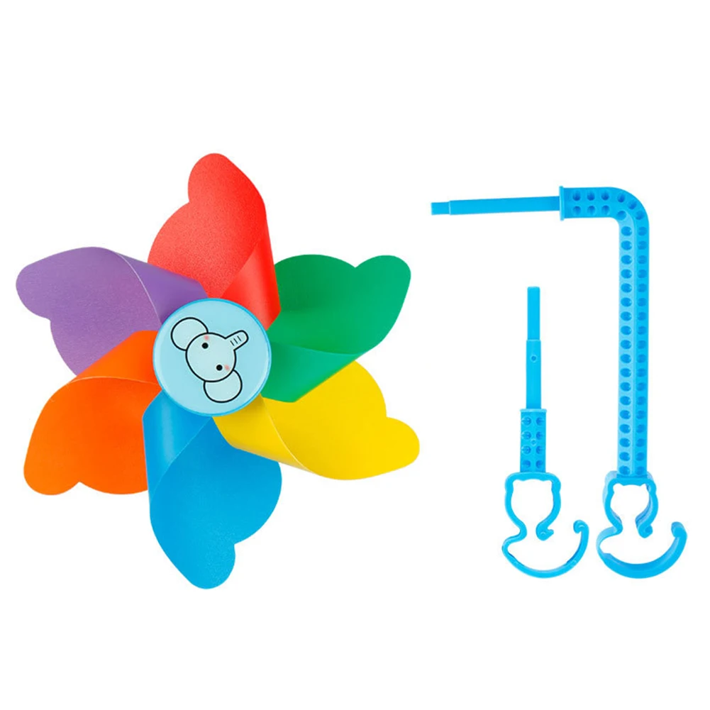 

Children Bike Handlebar Flower Pinwheel Windmill Decoration For Kid'S Bicycle Scooter 2Color Plastic Handlebar Pinwheel