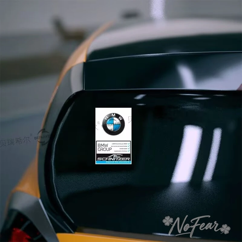1 шт. для BMW M Power I3 G08 F15 F16 G20 E34 F94 F95 G30 G11 G12 E36: Статическая наклейка на стекло автомобиля, декоративная эмблема, виниловая наклейка (art.: 3920daaa332eb) - 3920daaa332eb