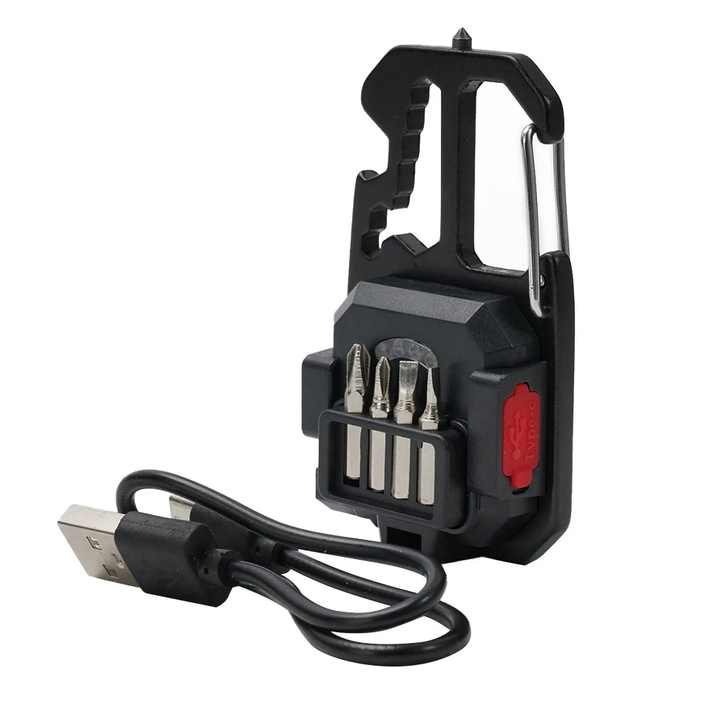 

Key Light Pocket Keychain LED Light Mini Portable Small Lamp Universal W/ Cable COB Lantern Dimmable Flashlight
