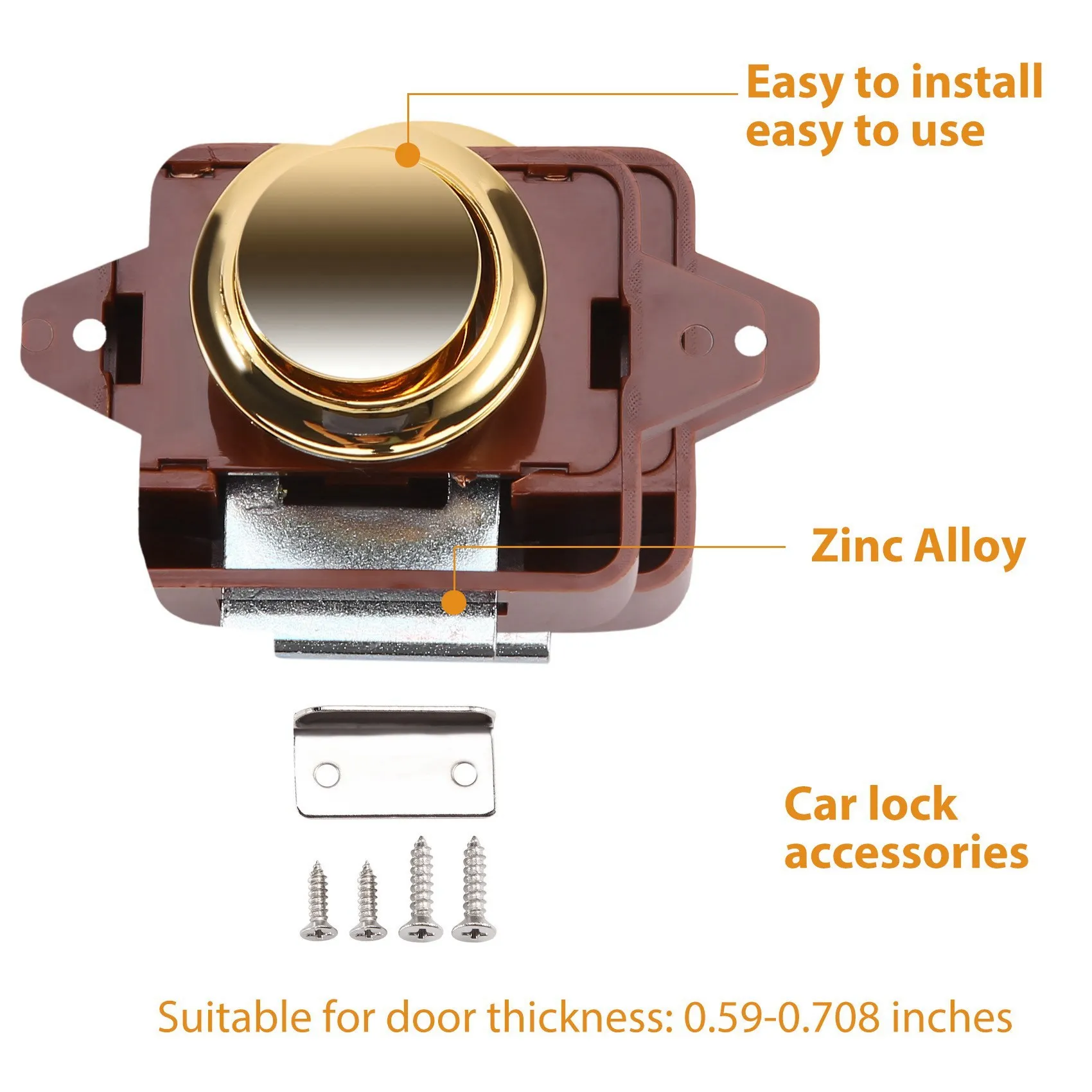 5 шт. дверная ручка без ключа замок для автофургона каравана лодки моторного