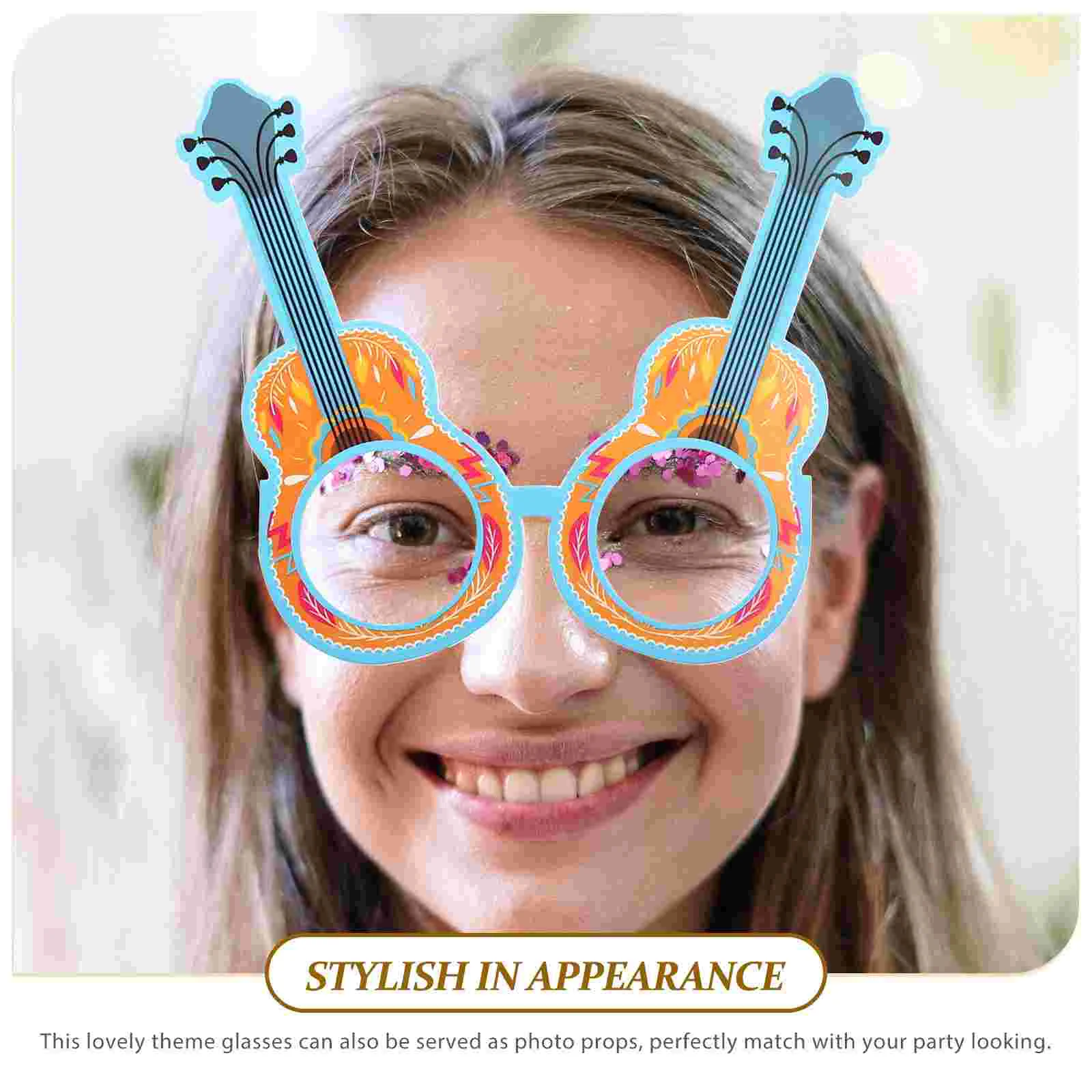 12 шт. украшения для вечеринки тако мексиканские бумажные очки реквизит