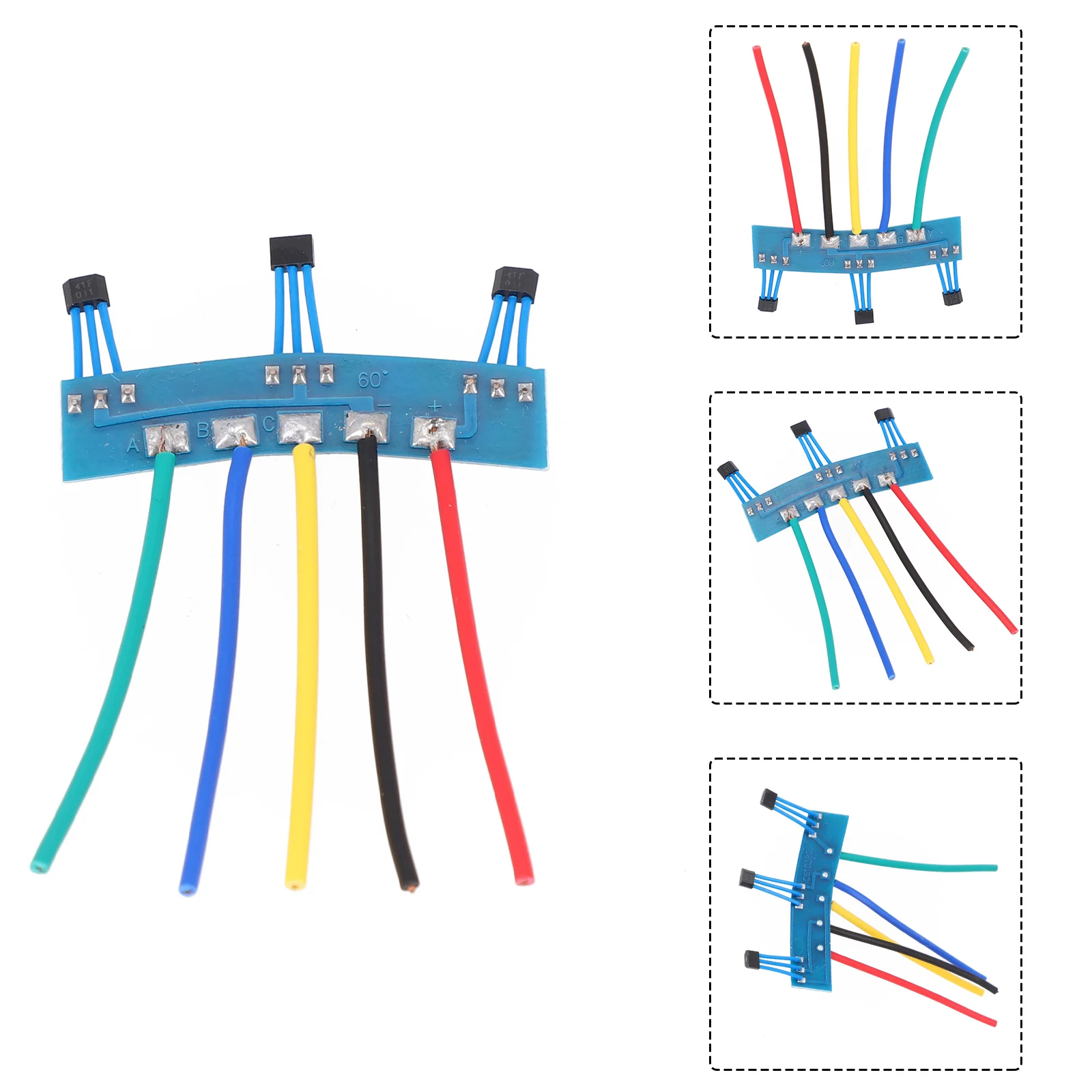 

41F 2-wheel Electric Bicycle Ebike Hall PCB Board With Wire And Plate Electric Bike Accessories For 350W-5000W High-power Motors