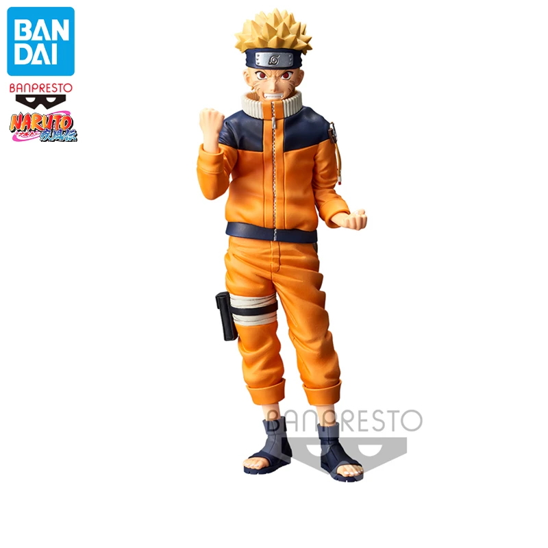 

Оригинальные фигурки Bandai Наруто шипюден, подростковые Узумаки Наруто, украшения, Аниме фигурки, подарки