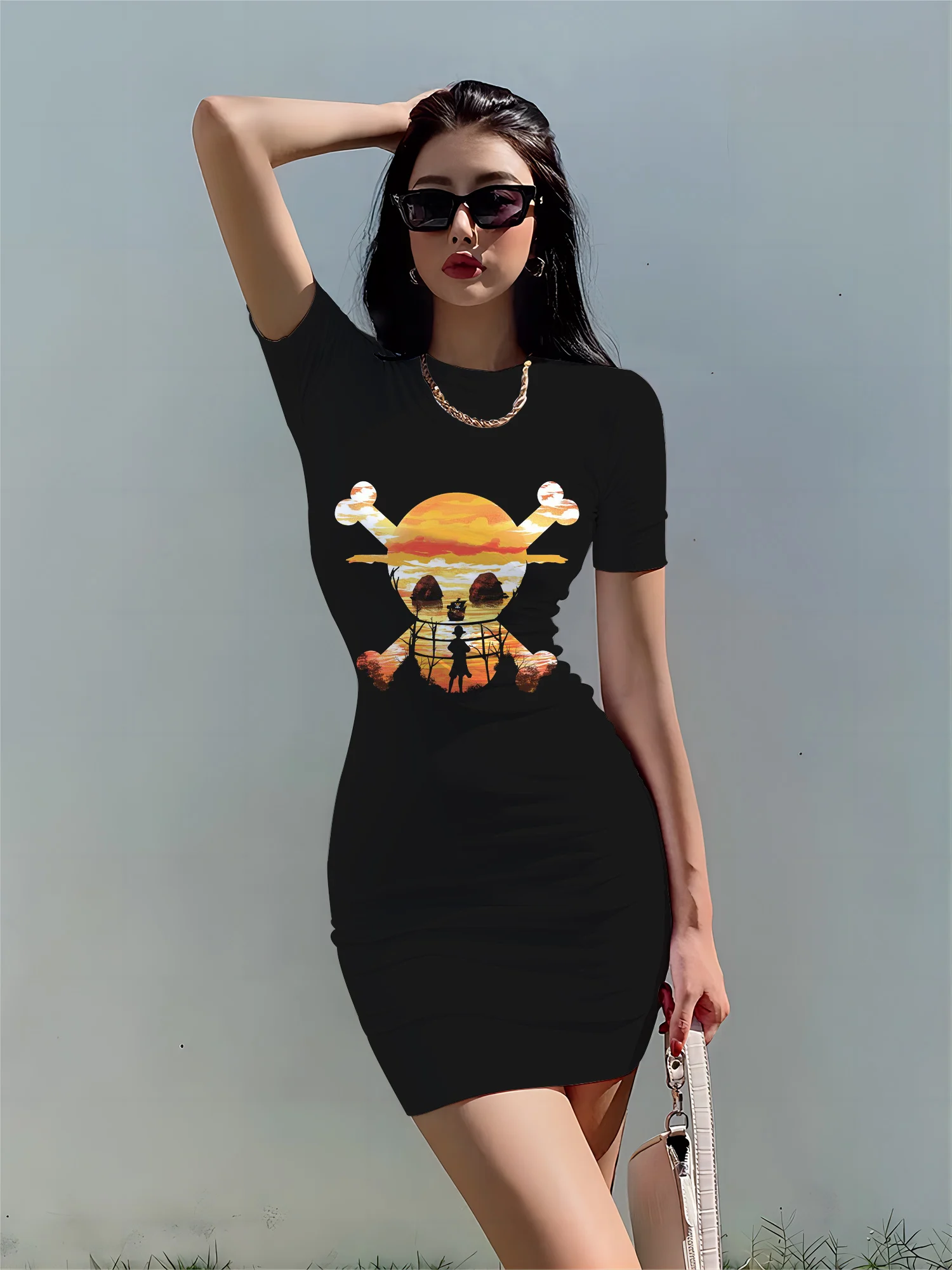 Сексуальное платье Y2k Zevity модные платья с героями мультфильмов новинка женское