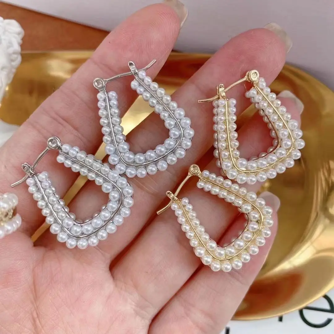 

3 Pairs, 2022 Korea New Fashion Shell Pearl Stud Earrings For Women Earring Engagement Wedding Jewelry