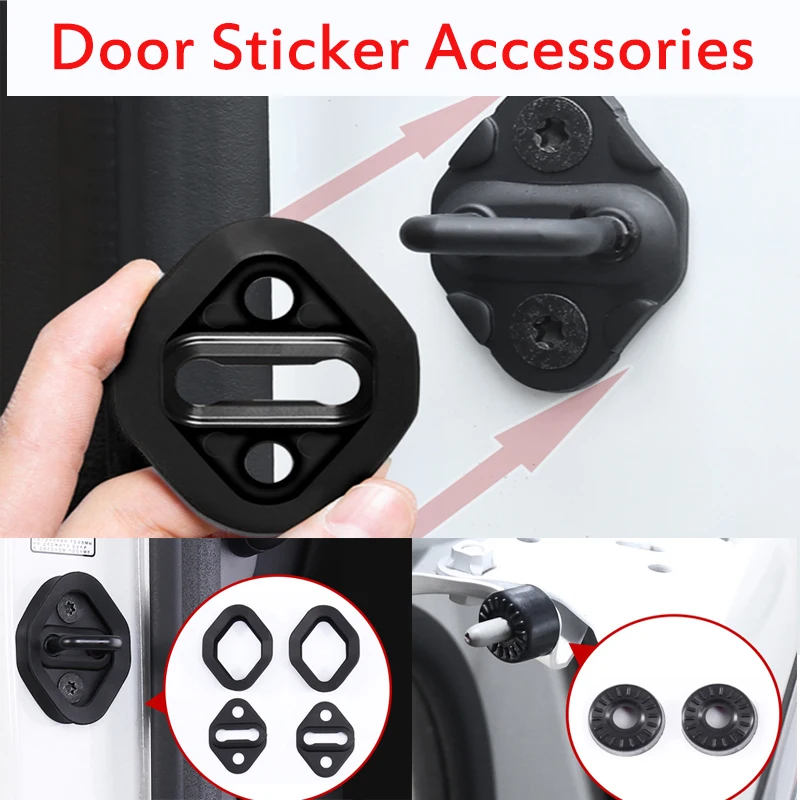 

6pcs/set Car Door Lock Protective Cover for 2001-2023 Alphard Vellfire Sienna Granvia Previa EstimaDoor Sticker Accessories