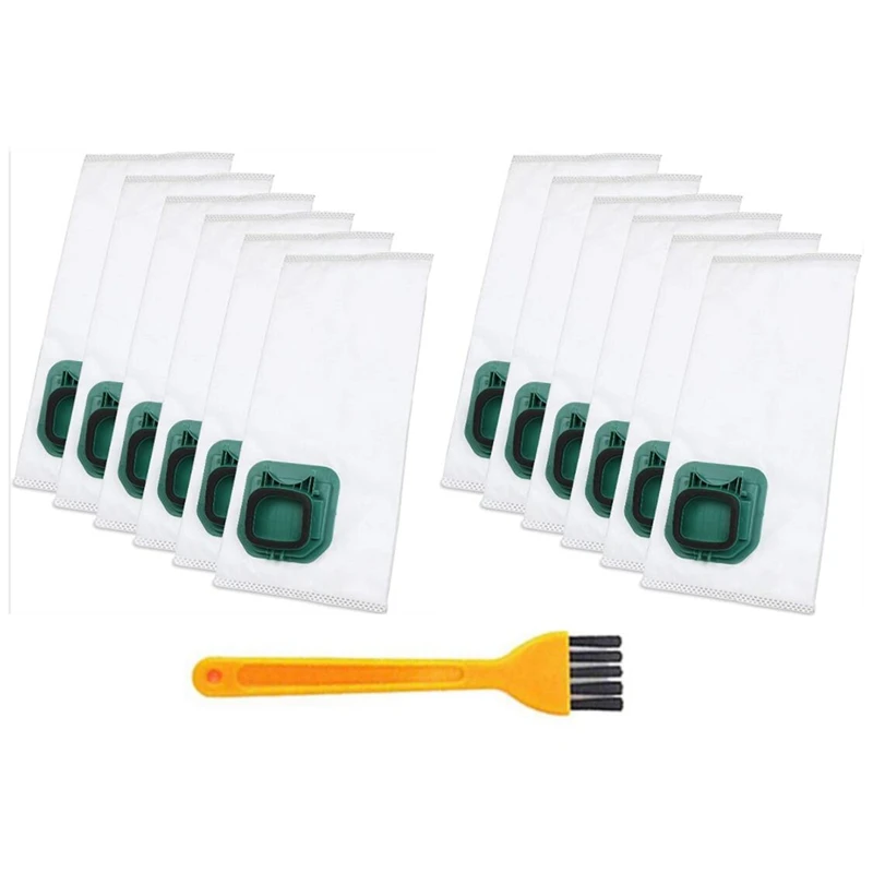 

12 Pack Replacement Vacuum Cleaner Bags Disposable Dust Bags for Vorwerk Kobold VK140 VK150 Vacuum Cleaner Accessories