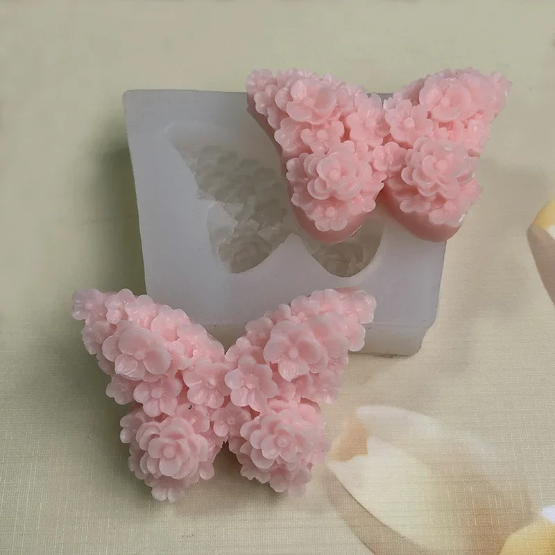 DIY Бабочка помадка шоколад Ранняя бабочка ароматерапия свеча пластырь орнамент