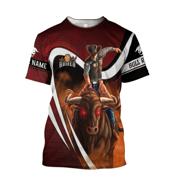 

Bull Riding Graphic Men's T-Shirts For Men Clothing Unisex 3D Print Summer Top Short Sleeve Fashion Casual Tee Shirt Streetwear