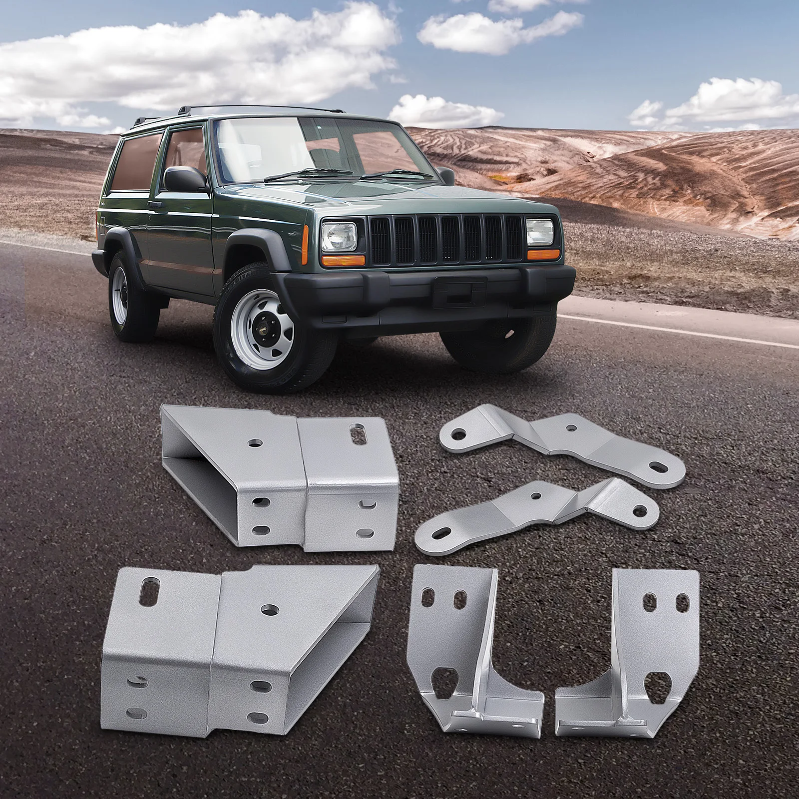 

Комплект оборудования для подвески рычага управления для JEEP CHEROKEE XJ 1984-01 подъемник Подвески 4,5 дюйма