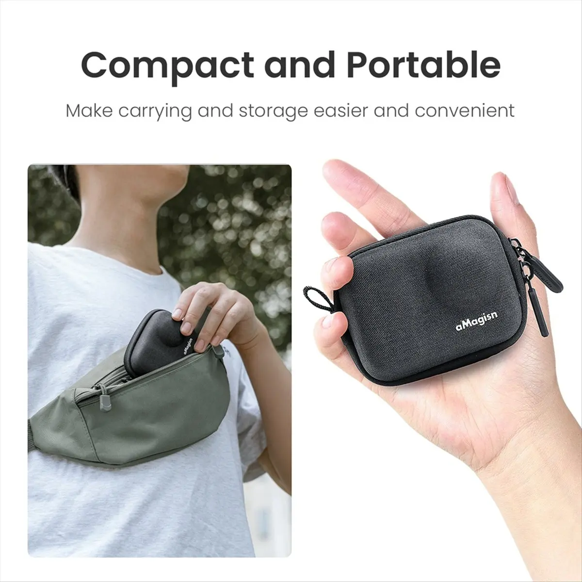 Сумка для хранения N05R AMAGISN для Insta360 Go Ultra Mini, портативная сумка-чехол, защитные аксессуары для экшн-камер (art.: 3920db10e96be) - 3920db10e96be