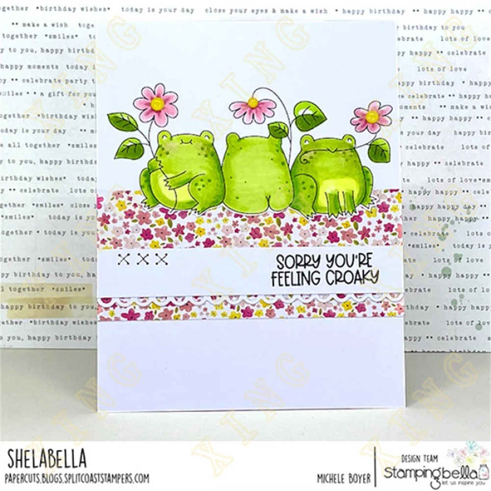 Прозрачные силиконовые штампы Froggy для рукоделия рельефное украшение Новое