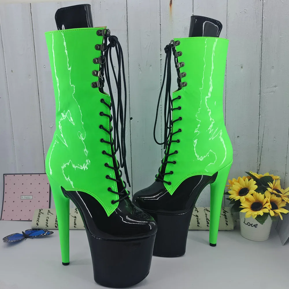 Leecabe Mixed color Upper Color 20CM/8Inch Women's Platform Sandals  party High Heels Shoes Pole Dance bootie