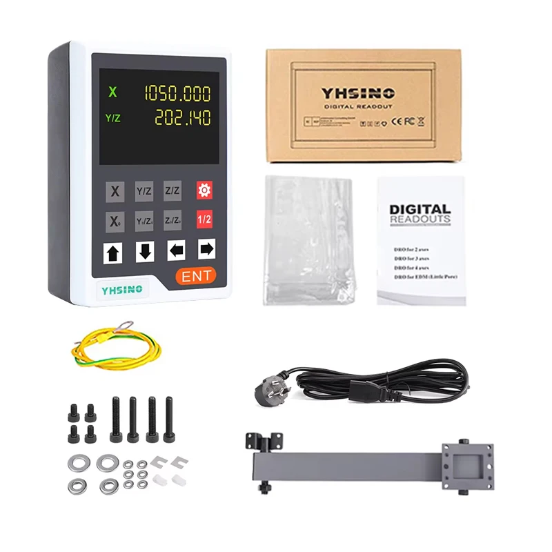 

Мини 2 3-осевой Dro YH800-3E YH800-2E Токарный станок Цифровой дисплей считывания TTL DB9 70 мм до 1000 мм Линейная шкала Оптическая линейка Энкодер