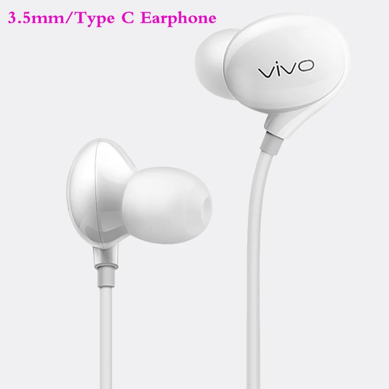 Наушники-вкладыши Vivo XE710, проводные Hi-Fi наушники со встроенным микрофоном, 3,5 мм/Type-C, для VIVO X80, X70, X60, X27, X23, X21, Z5