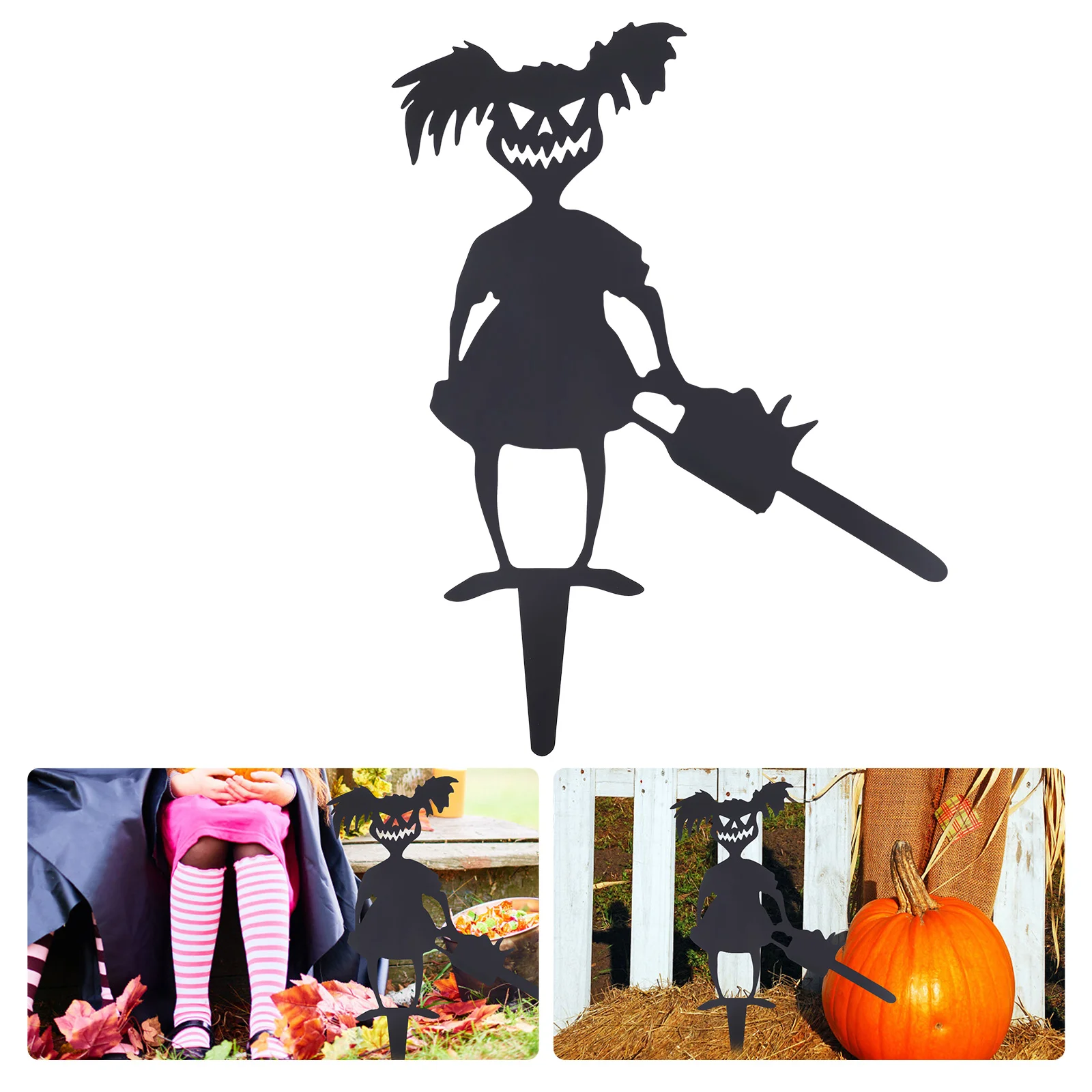 

Witch Stakes Garden Sign Stake Silhouette Signs for Scary Sign Outdoor Lawn Decor
