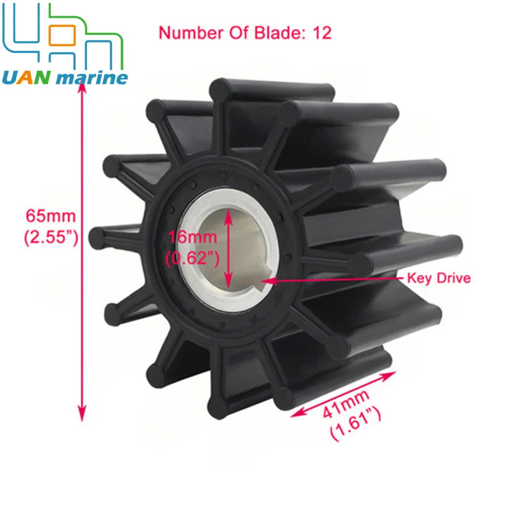 09-702B Комплект гибких крыльчатки морского водяного насоса для Johnson 09-702B-1 Onan 132-0349
