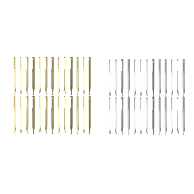 

Металлические ручки, тонкие шариковые ручки, 26 шт., выдвижные ручки средней длины, 1 мм, для учителей и студентов