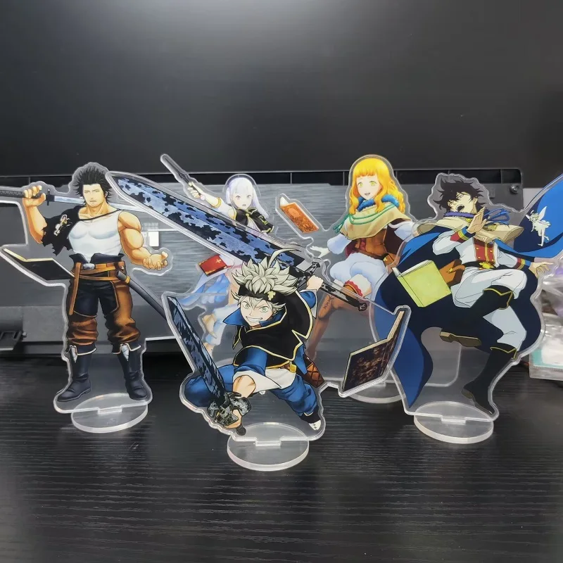 

Hot Anime Black Clover Figures Asta Yami Sukehiro Acrylic Stand Toy Yuno Grinbellor Character Model Desk Decor Christmas Gift