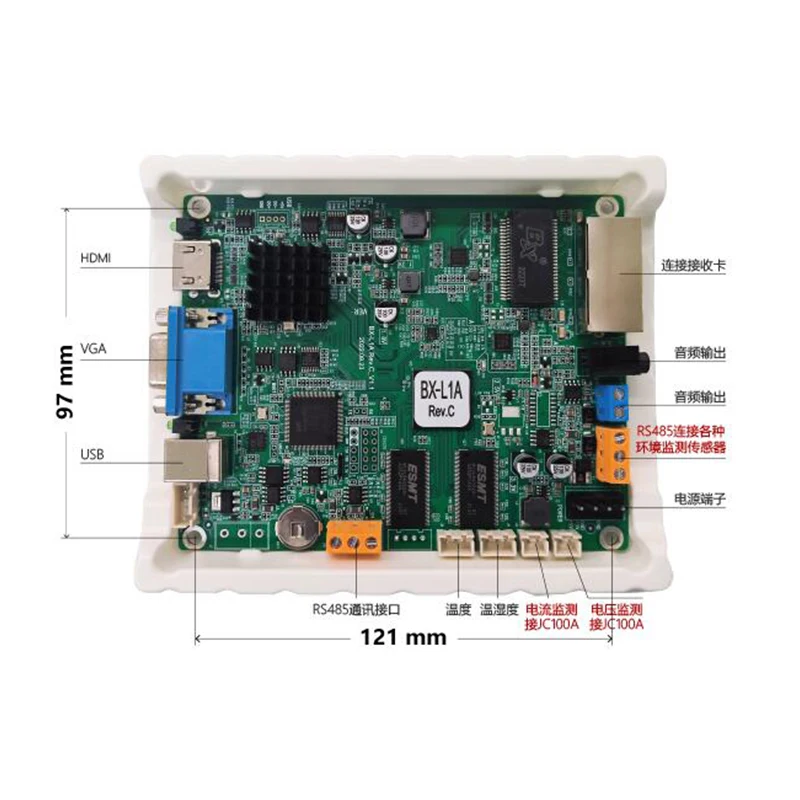 ONBON BX-VSA / BX-VSM BX-L1A отправка карты светодиодный дисплей с полным цветом синхронная