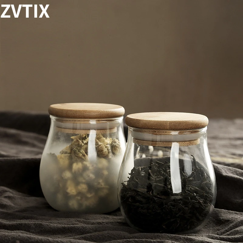 

Small Glass Bottles With Lid Mini Clear Beans Cork Tea Candy Food Home Storage Containers Jar With Lid Jars For Spices Kitchen