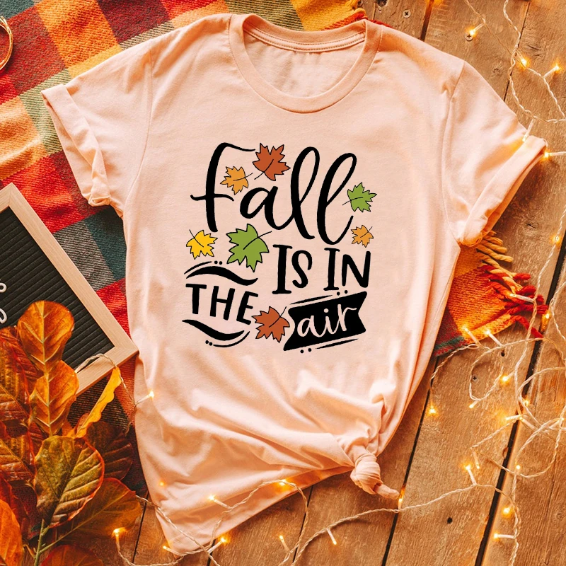 

Fall Is In The Air Shirt Fall Vintage Tshirt Autumn Tops Fall Season Tshirt Fall Leaves Women Clothes Fall Season Tops L