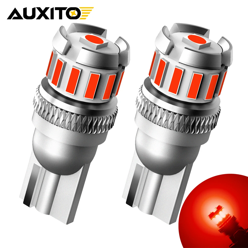 AUXITO 2 шт. Canbus T10 светодиодный красный W5W Светодиодный лампа без ошибок Автомобильный интерьер багажник огни боковой маркер номерной знак лампа белый желтый синий