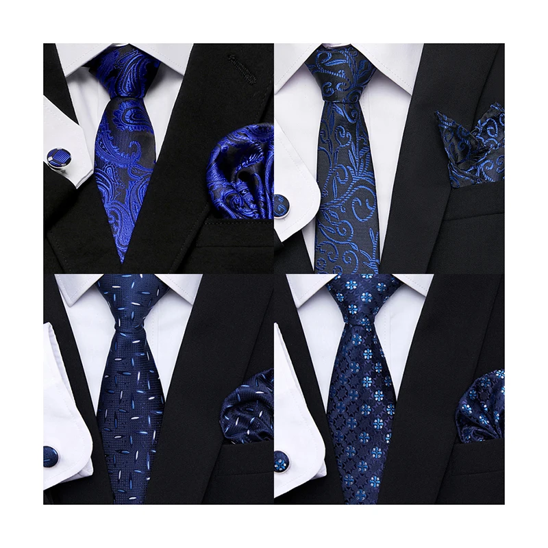 Красивый шелковый подарок ручной работы галстук карманные квадраты набор