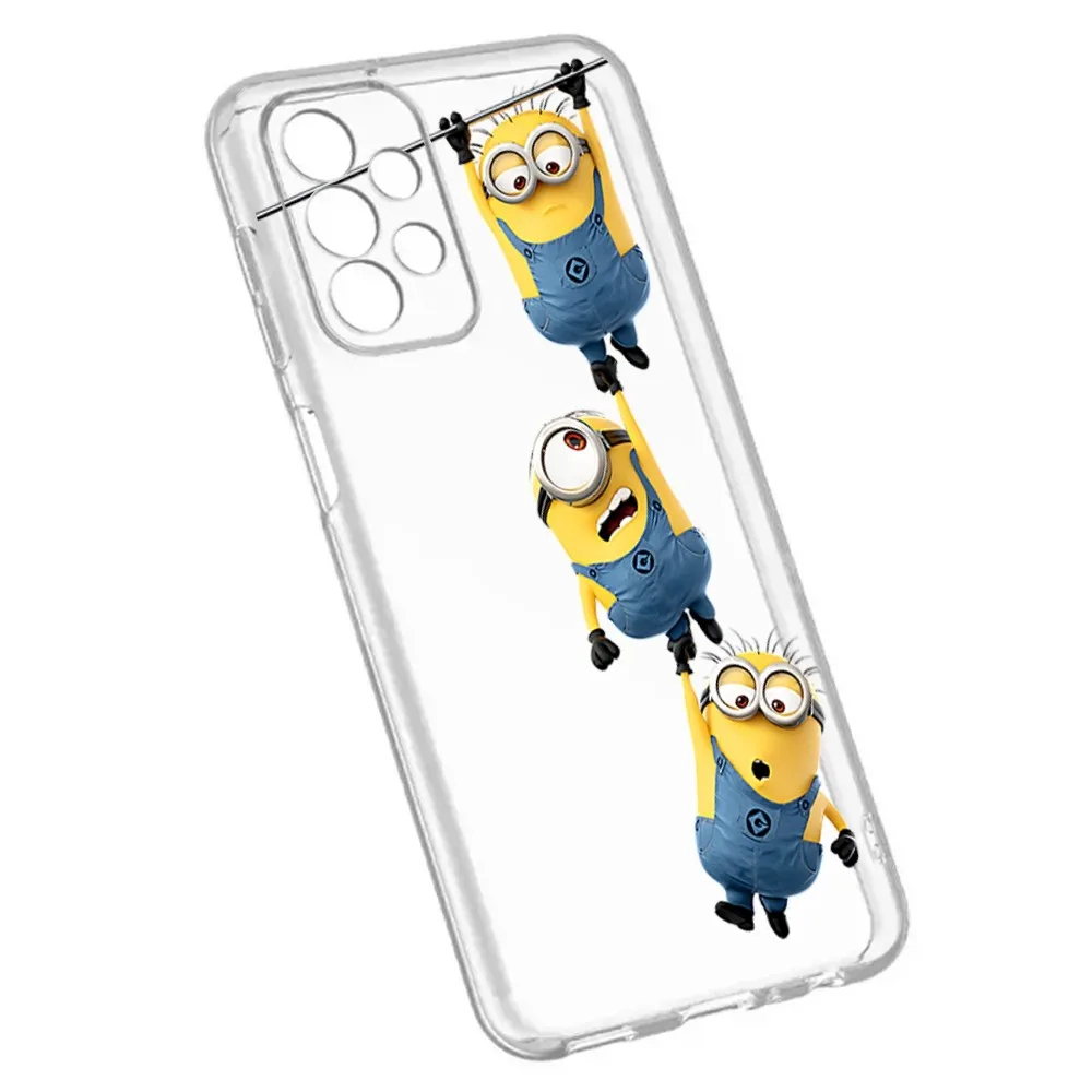 Чехол M-Minionss для телефона Samsung Galaxy A52 A12 A51 S21 Edge S22ULTRA S23 S20LITE Plus ультрапрозрачный