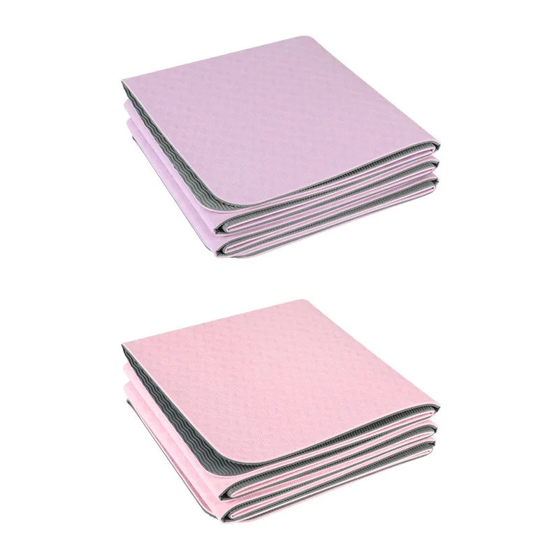 

8MM TPE Folding Yoga Mat Is Environment-friendly, Odor free, And Convenient Anti-skid Movement