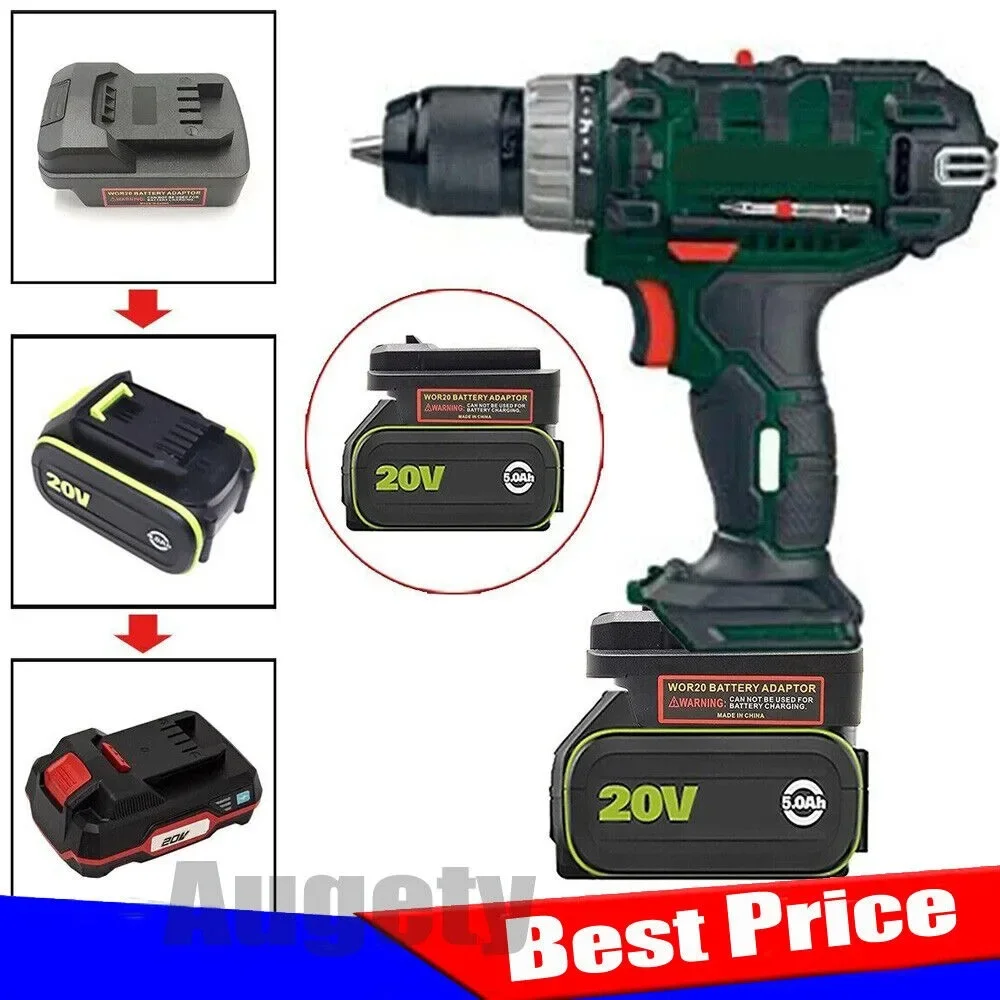 

Battery Adapter Converter for Worx 5 Pin 20V Li-ion Battery Convert to for Parkside 20V Li-ion Battery Power Tool Drill