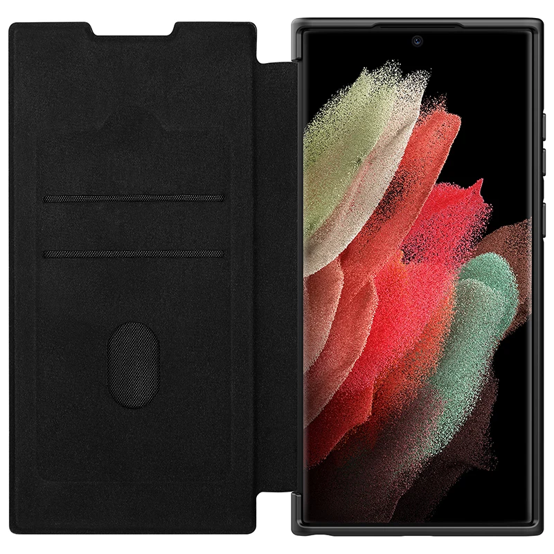 

Чехол-книжка NILLKIN для Samsung Galaxy S22, ультратонкий кожаный чехол-книжка для защиты камеры Samsung S22, S22 Plus
