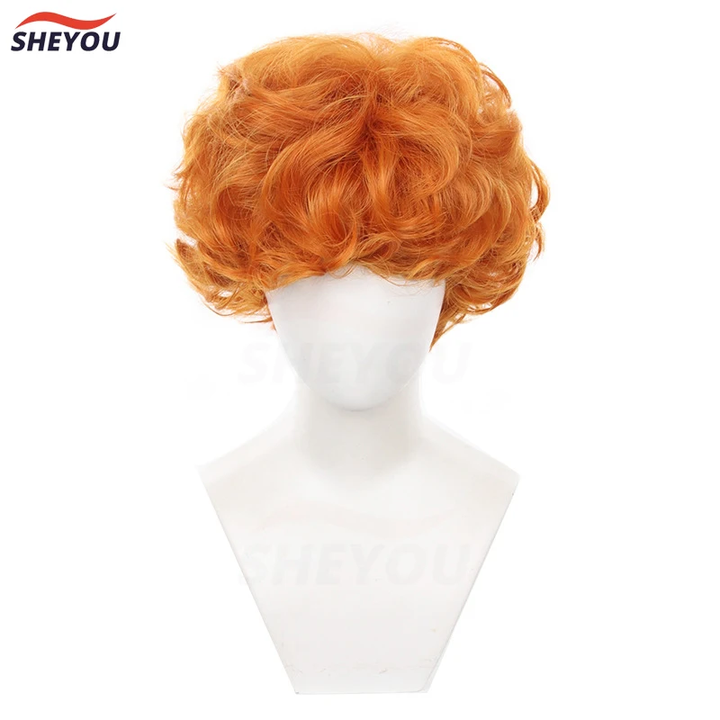 Парик для косплея ьбурьфу искусственные волосы с поясом чулок короткие