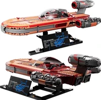 spaceship starfighter skywalker land speed car 75341 blocks landspeeder model building blocks children toys gift presell new
