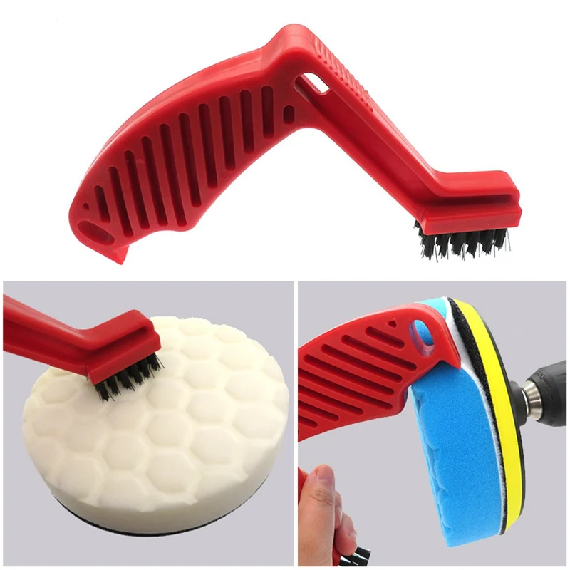 Plastic Car Buffing Brushes Pads Auto Polishing Cleaning Tools Auto Vehicle Polishing Waxing Cleaning Brush Car Washing Tool