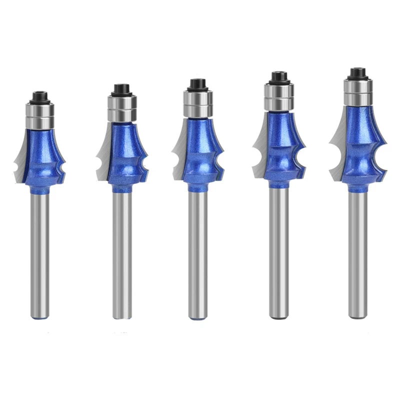

Router Bit Woodworking Milling Cutter 6MM For Wood Bit Face Mill Carbide Cutter End Mill With Bearing