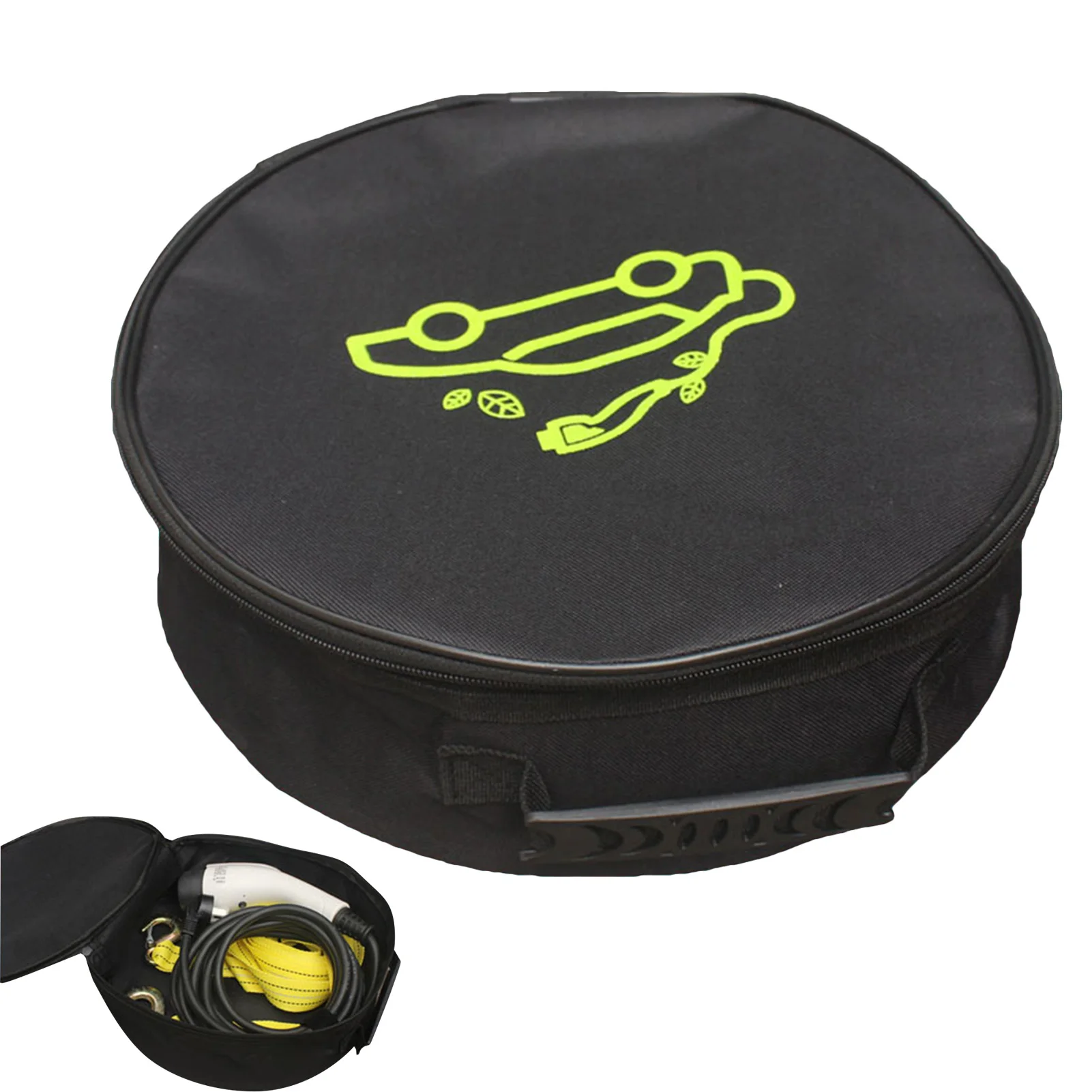 

Car Charging Cable Storage Bag Jumper Cables Storage EV Charging Cable Storage Bag Organize Bag For Electric Vehicles Cables