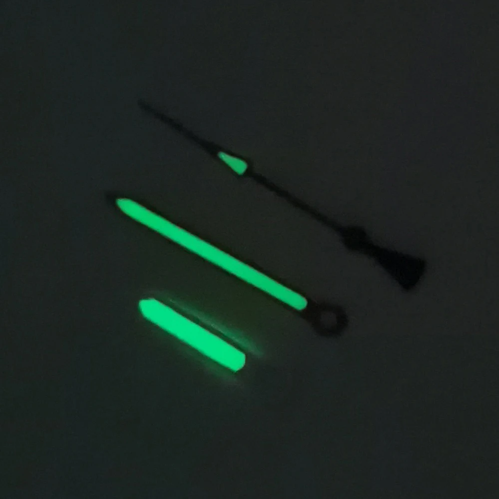 Modified Watch Hands Three-hands+green Luminous Watch Hands Fit NH35 NH36 4R 7S Movement
