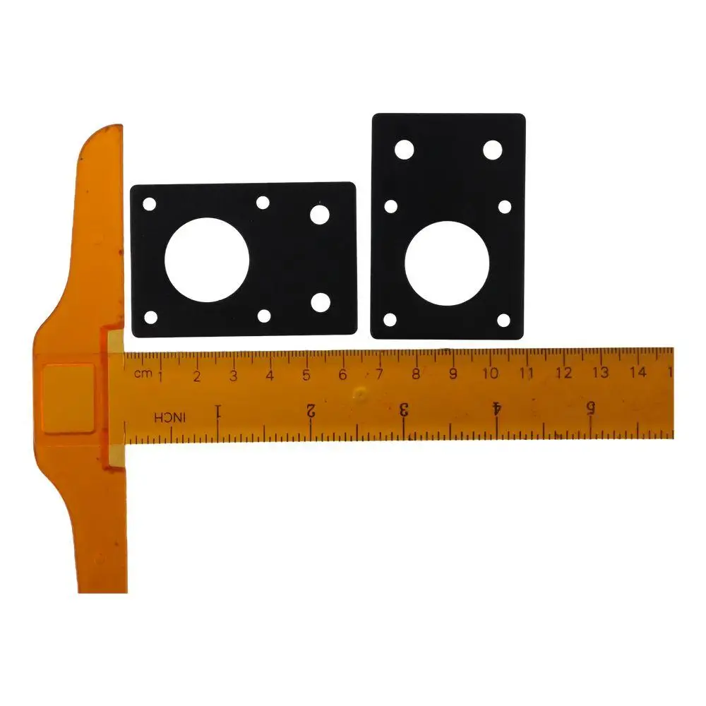 5 шт. алюминиевая Монтажная пластина двигателя черная 42x4 2 мм/1.7x1.7in аксессуары 60x42x2