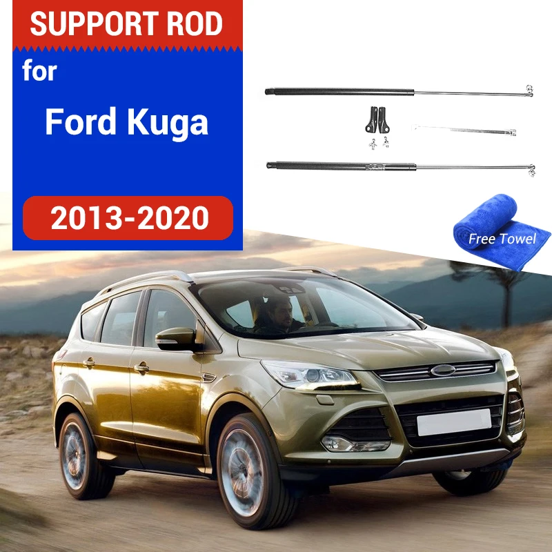 

Car Front Hood Strut Bars For Ford Kuga 2013 2015 2017 2019 Escape C520 Cover Hydraulic Rod Spring Shock Styling