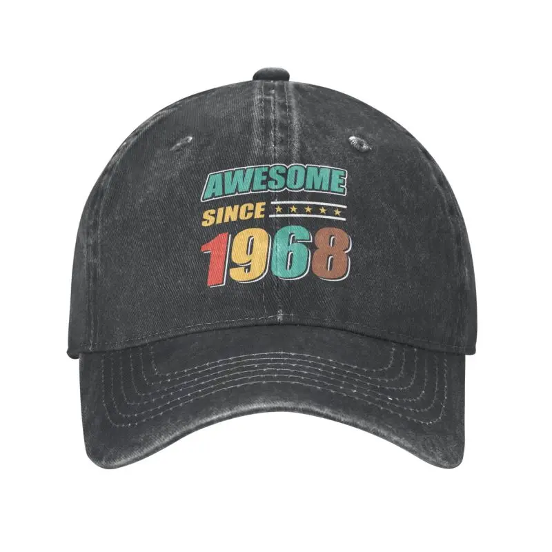 

Cool Cotton Awesome Since 1968 54 Years Old Baseball Cap Men Women Personalized Adjustable Adult Dad Hat Outdoor