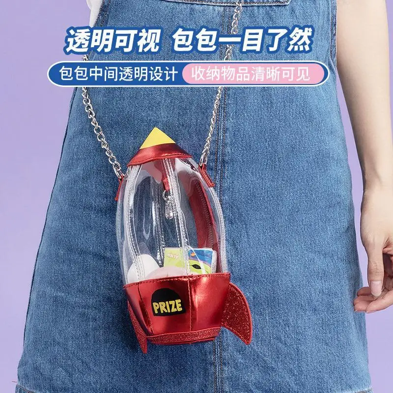 Disney Pixar Three-Eyed Boy Series Rocket Bag One Shoulder Messenger Chain Bag Bags for Women  Beach Bag