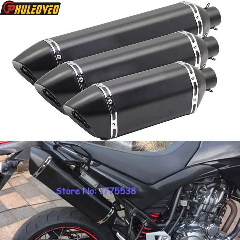 

51mm 61mm Motorcycle Exhaust Escape Moto Muffler Pipe with DB Killer for MT07 MT09 TMAX XMAX NMAX Z900 Z750 R25 R6 R3 ZX-6R FZ1