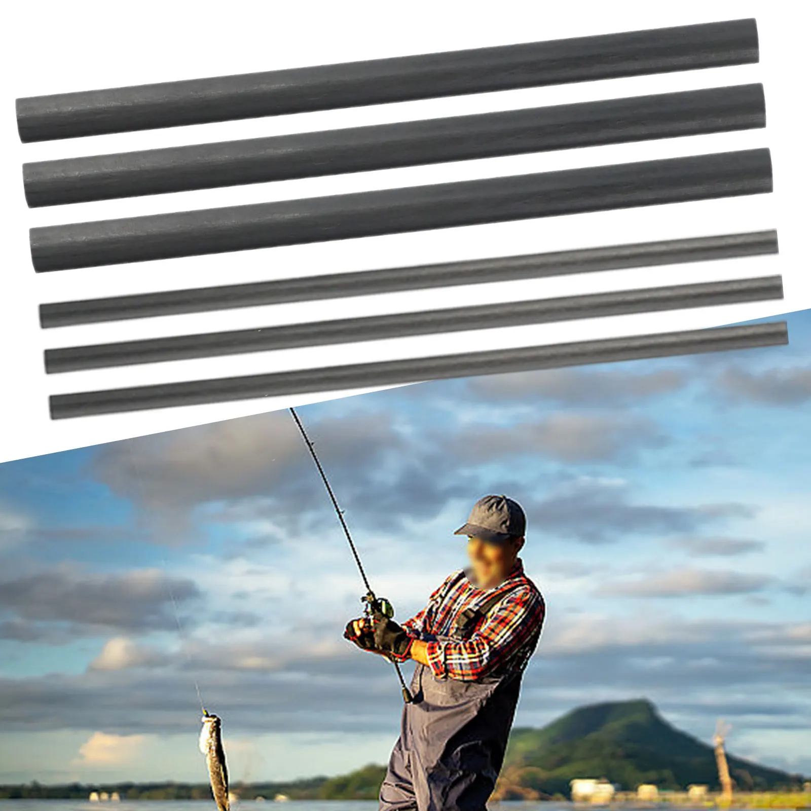 Набор для ремонта удочки стержни из углеродного волокна 1 мм ~ 9 5 * 10 см прочные и