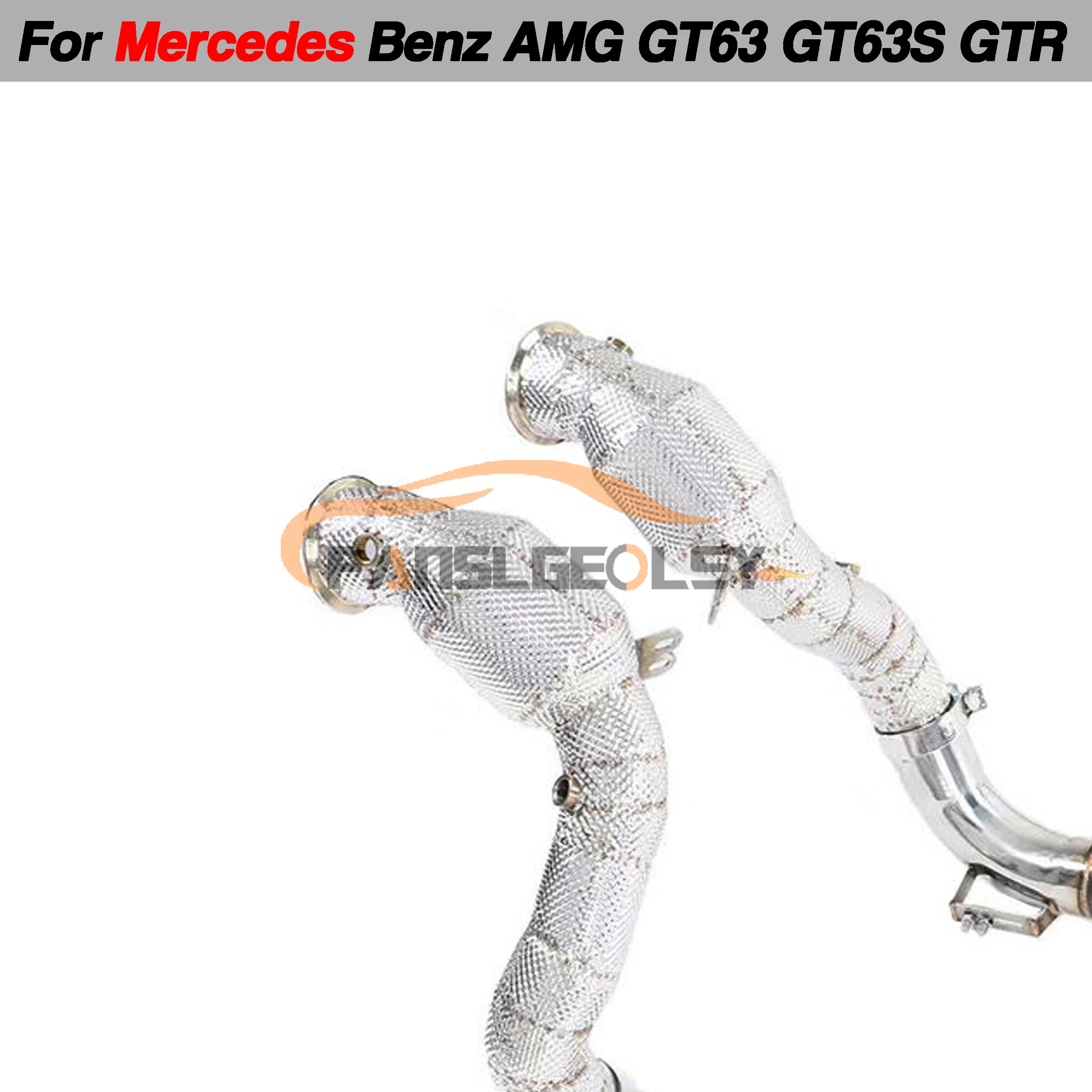 Выхлопная система для Mercedes Benz AMG GT GTC GTS GTR 4 0 T с тепловым щитком и каталитическим