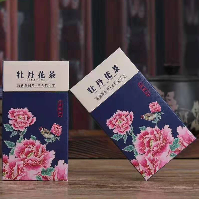 Пион чай сигарета тонкий табак Подарки для женщин мужчин курить без никотина