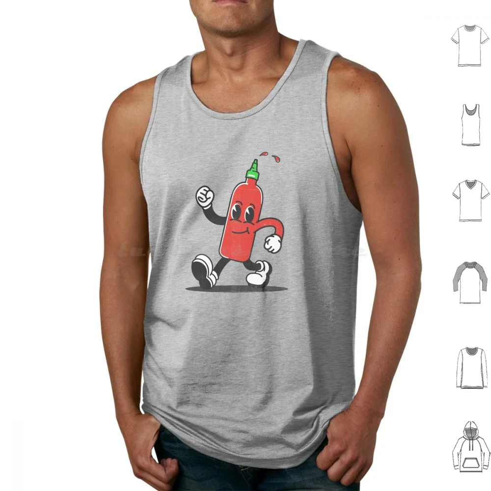 

Sriracha Boy Tank Tops Vest Sleeveless Sriracha Boy Sriracha Sriracha Sriracha Design Sriracha Vintage Cartoon Chili Sauce