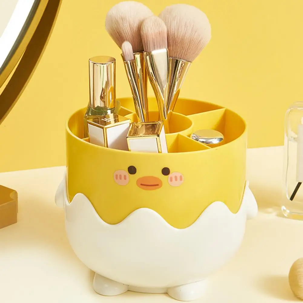 Holder Multi-compartments Base Adorable Desktop Storage Bucket Makeup Brush Organizer Home Supplies Desktop Organizer